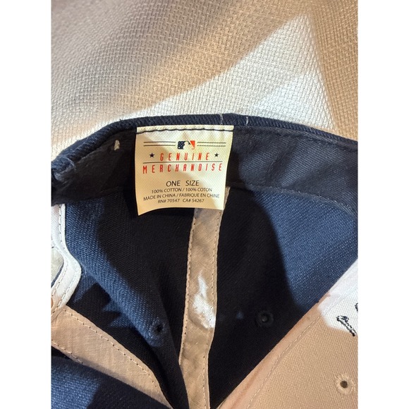 Detroit Tigers MLB Hat Fan Favorite Navy Cream Orange Adjustable Baseball Cap - Picture 7 of 8